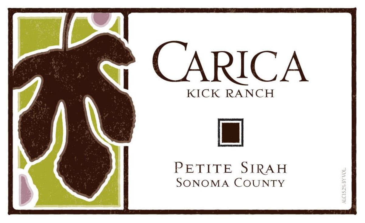 Carica Kick Ranch Petite Sirah 2010 Front Label