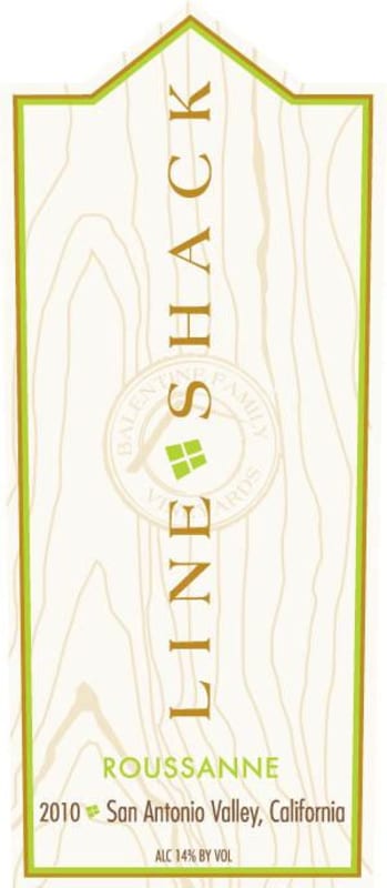 Line Shack Wines Roussanne 2010 Front Label