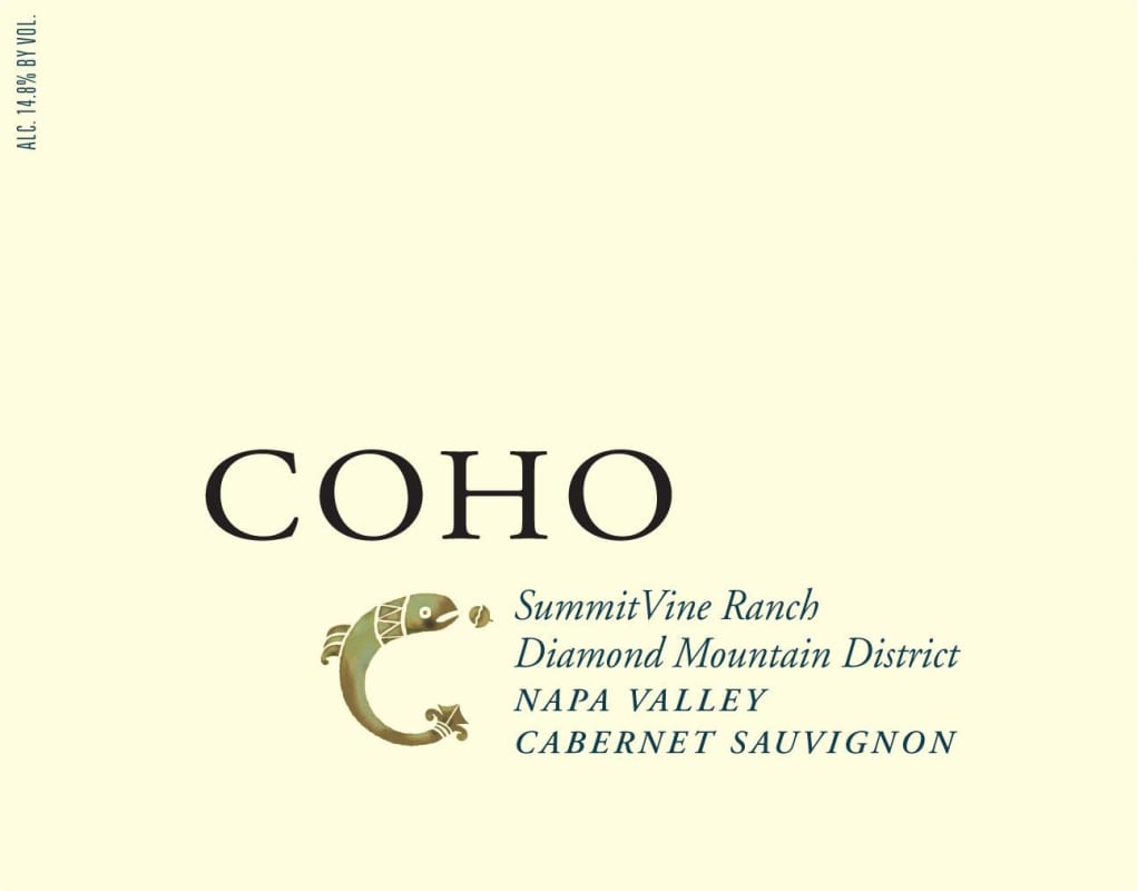Coho Summit Vine Ranch Cabernet Sauvignon 2012 Front Label