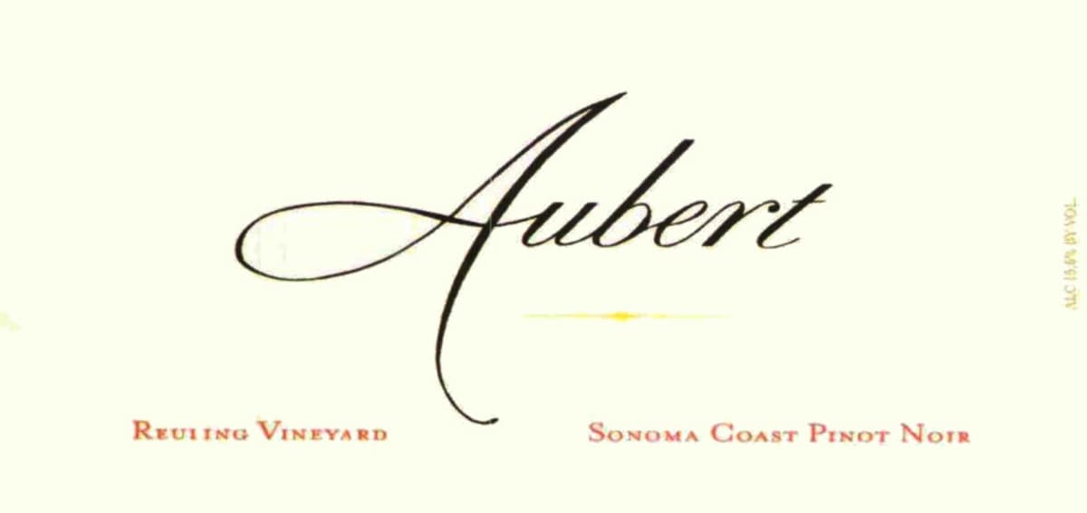 Aubert Reuling Vineyard Pinot Noir 2012 Front Label