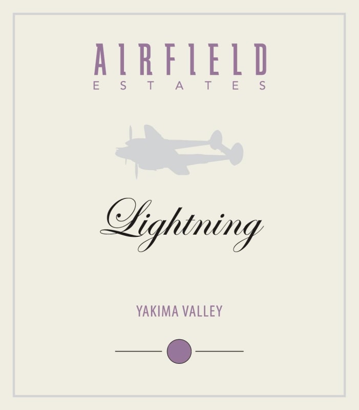 Airfield Estate Lightning 2013 Front Label