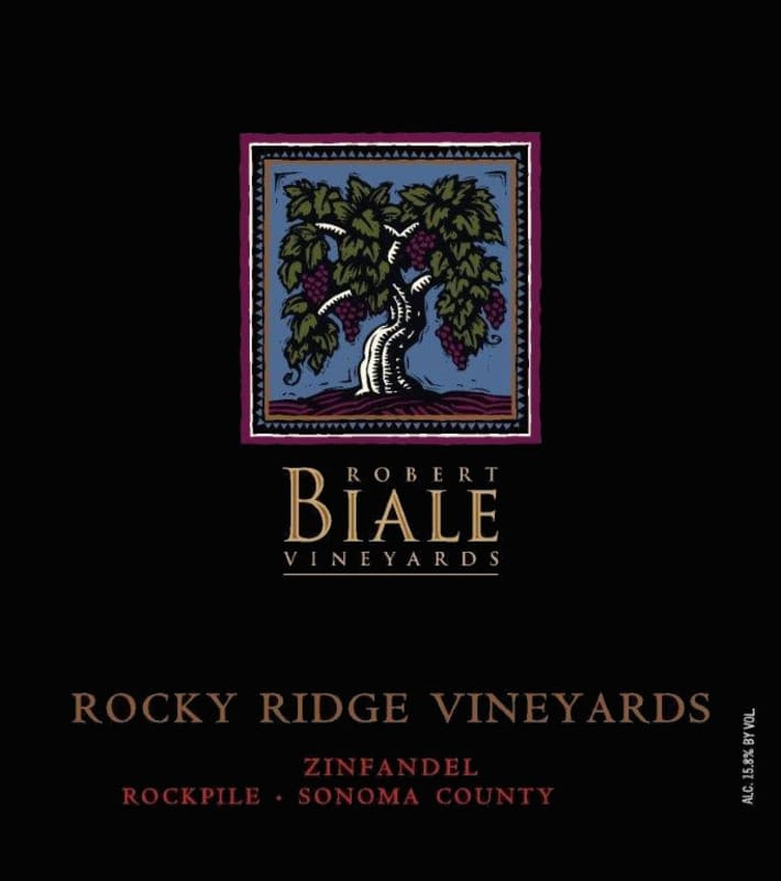 Robert Biale Vineyards Rocky Ridge Vineyard Zinfandel 2013 Front Label