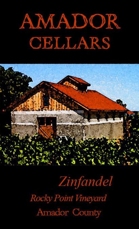 Amador Cellars Rocky Point Zinfandel 2013 Front Label