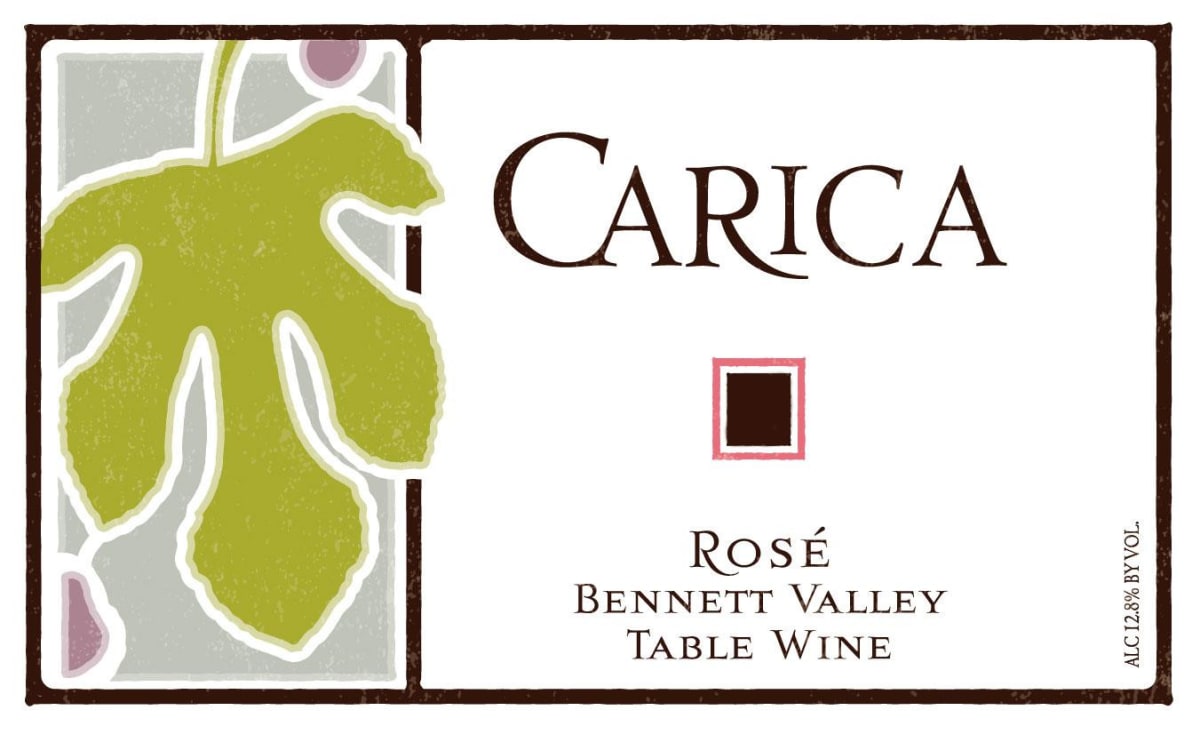 Carica Rose 2015 Front Label