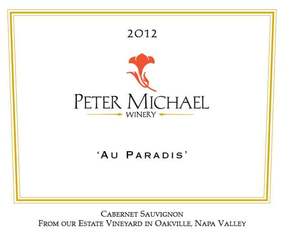 Peter Michael Au Paradis 2012 Front Label