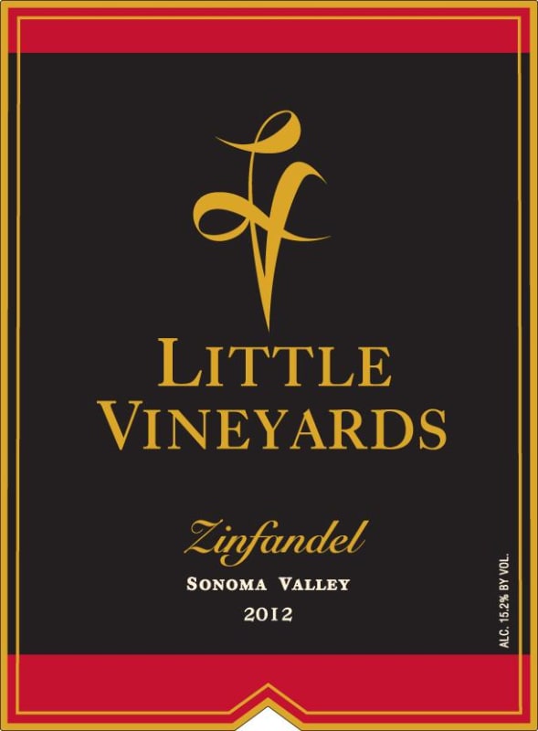Little Vineyards Family Winery Zinfandel 2012 Front Label