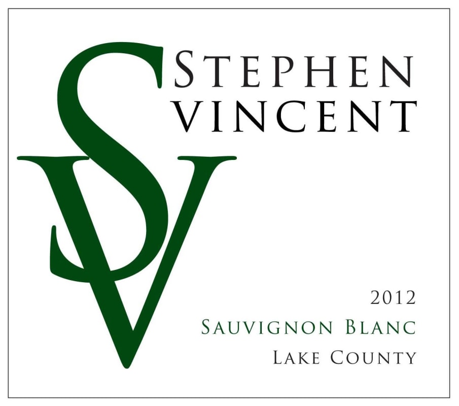 Stephen Vincent Sauvignon Blanc 2012 Front Label