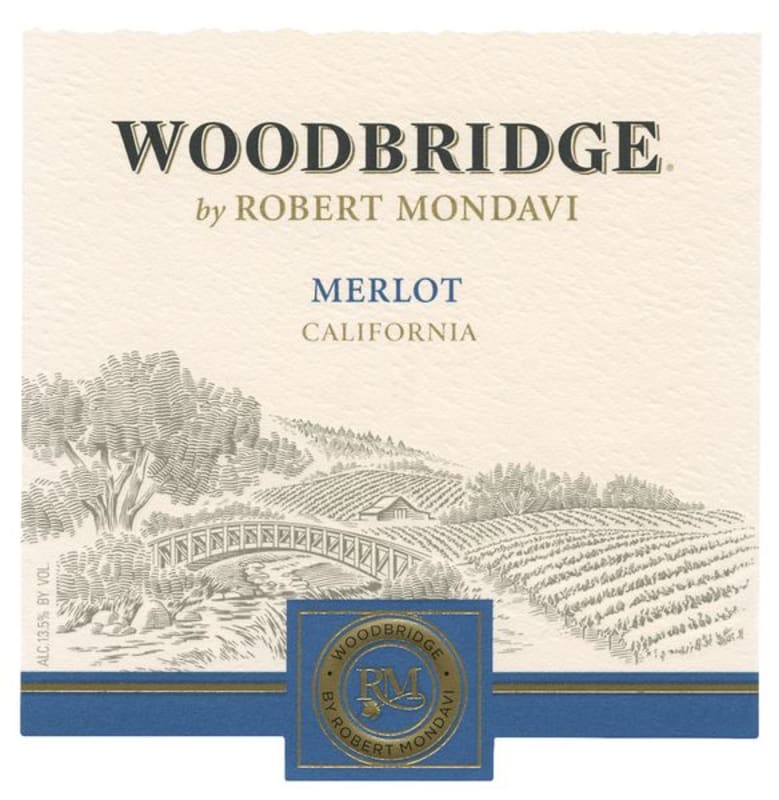 Woodbridge Merlot 2012 Front Label