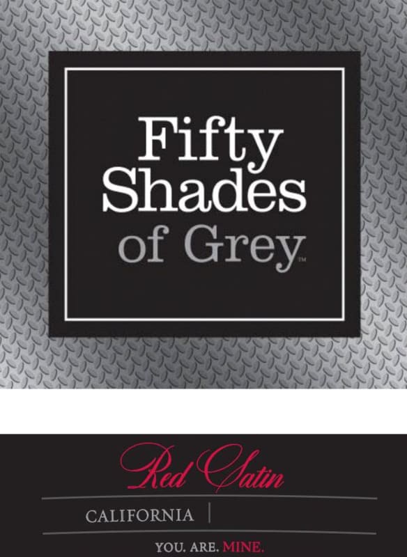 Fifty Shades of Grey Red Satin 2012 Front Label