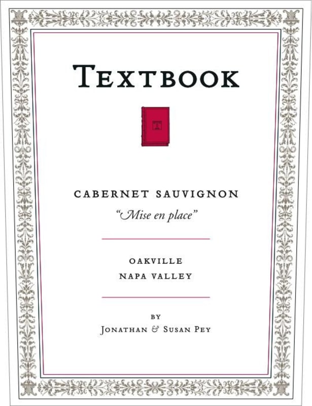 Textbook Mise en Place Cabernet Sauvignon 2012 Front Label