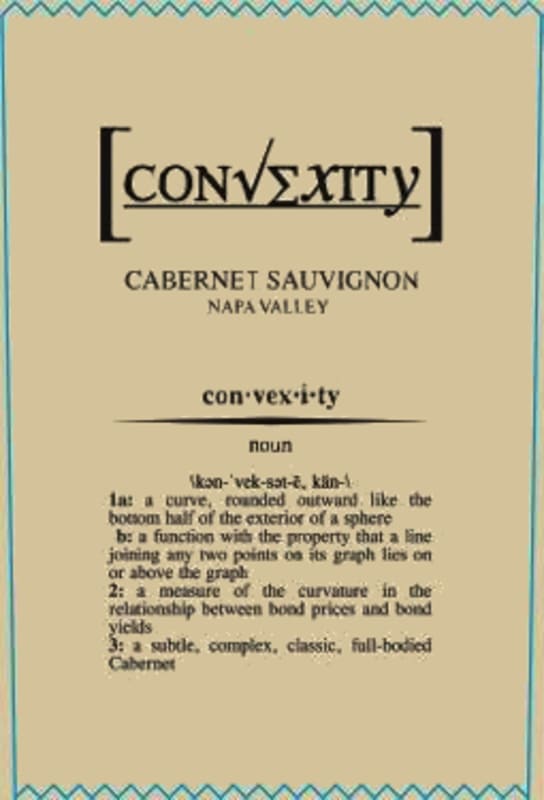 Convexity Cabernet Sauvignon 2012 Front Label