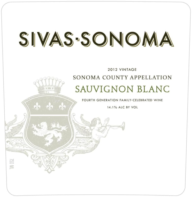 Sivas-Sonoma Sauvignon Blanc 2012 Front Label