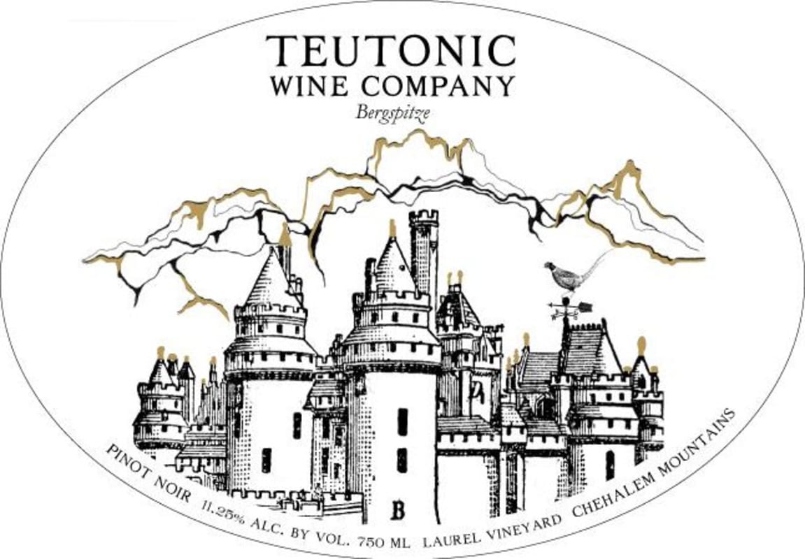Teutonic Bergspitze Laurel Vineyard Pinot Noir 2012 Front Label
