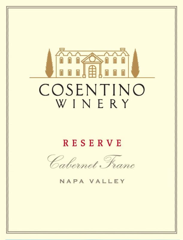 Cosentino Reserve Cabernet Franc 2013 Front Label