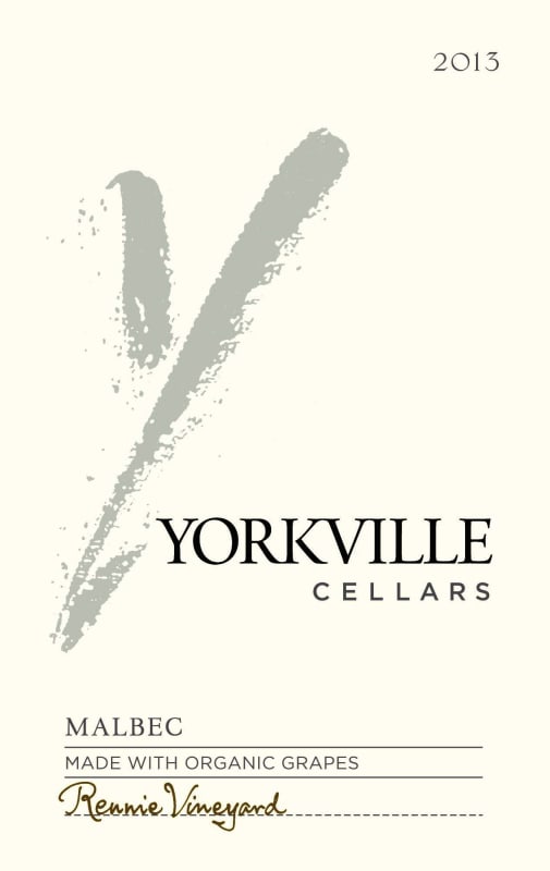 Yorkville Cellars Rennie Vineyard Malbec 2013 Front Label
