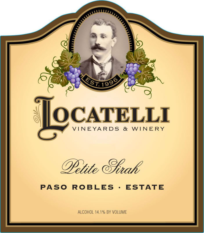 Locatelli Vineyards & Winery Petite Sirah 2011 Front Label