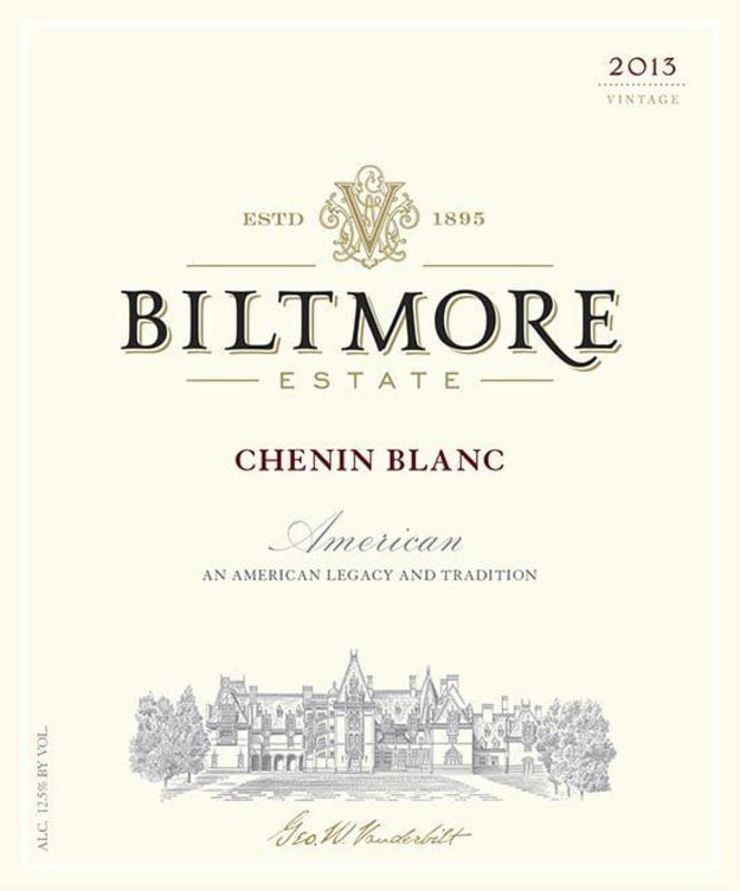 Biltmore Estate Chenin Blanc 2013 Front Label