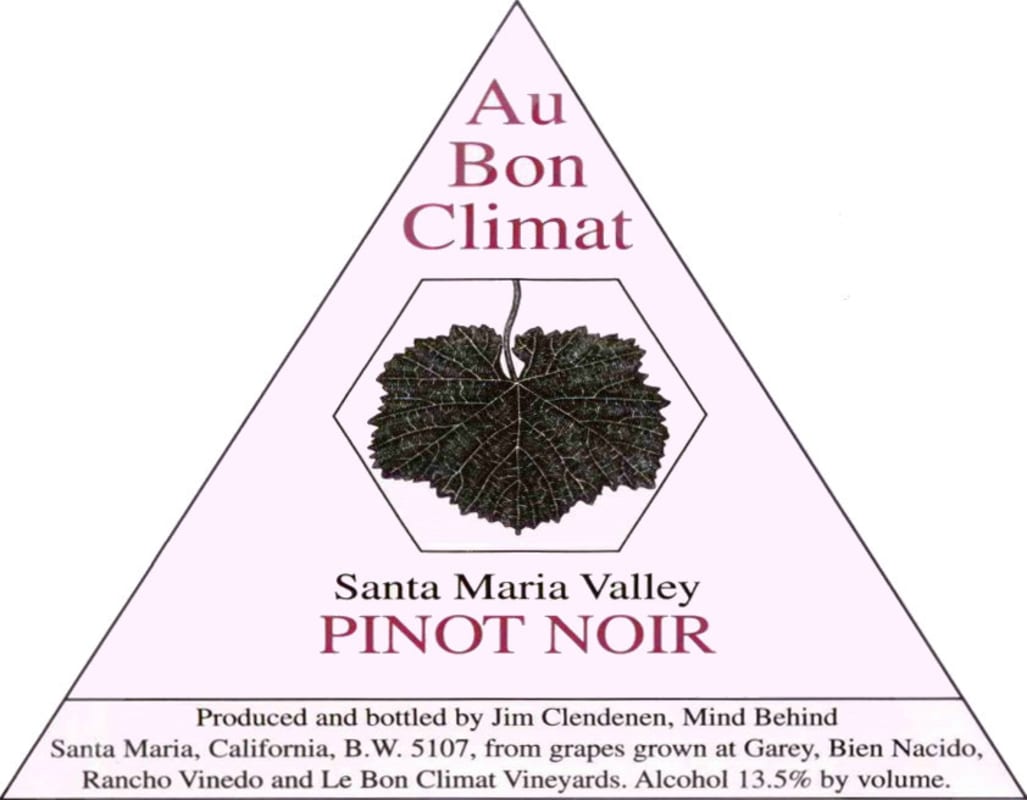 Au Bon Climat Santa Maria Valley Pinot Noir 2013 Front Label