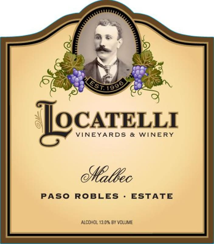 Locatelli Vineyards & Winery Malbec 2011 Front Label
