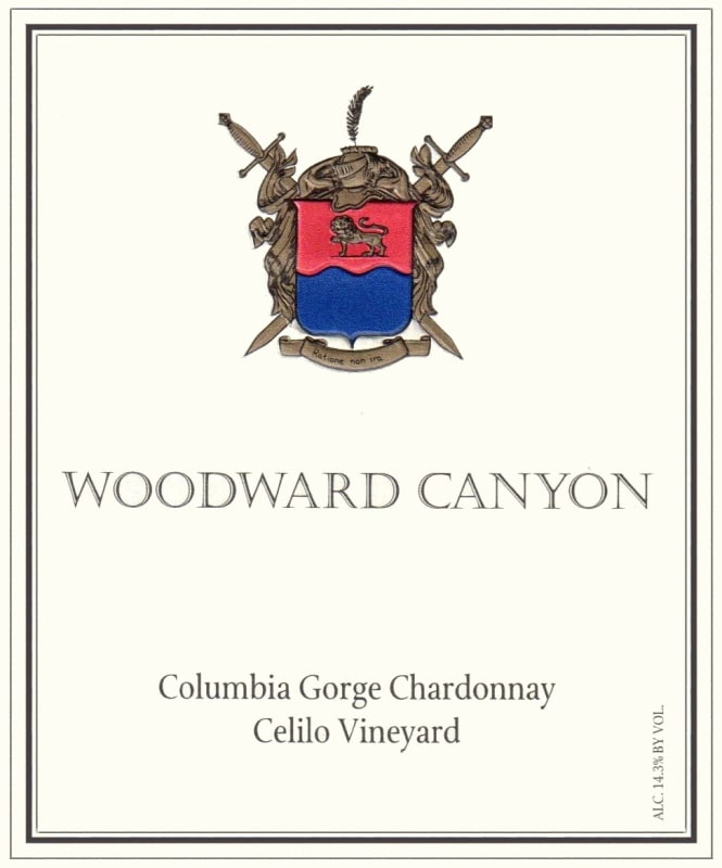 Woodward Canyon Celilo Chardonnay 2013 Front Label