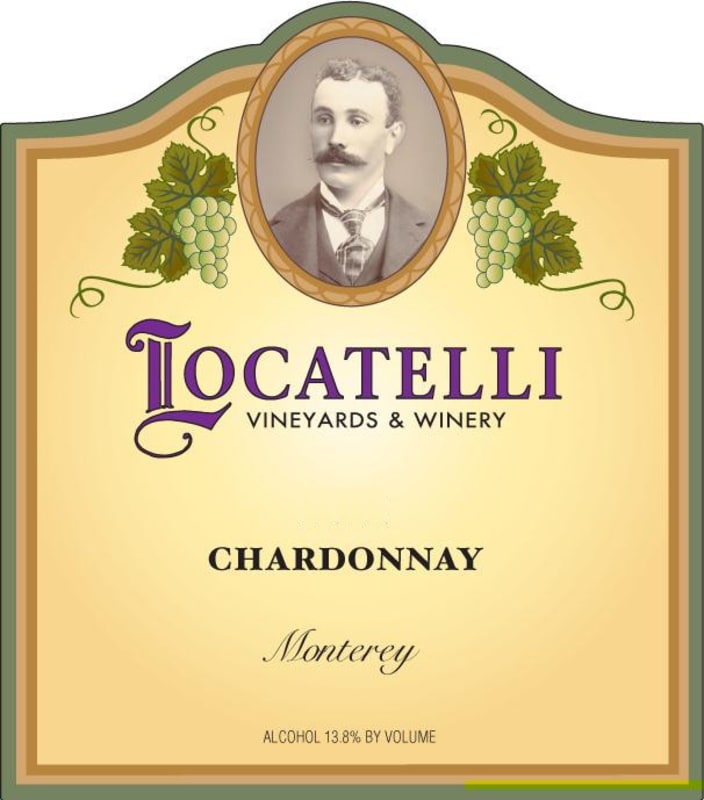 Locatelli Vineyards & Winery Chardonnay 2012 Front Label