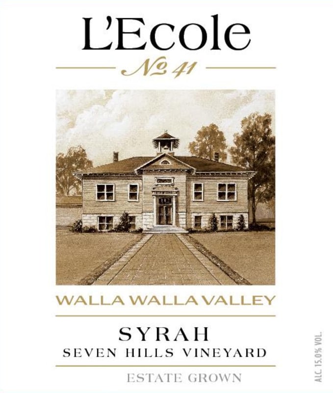 L'Ecole 41 Seven Hills Vineyard Estate Syrah 2013 Front Label