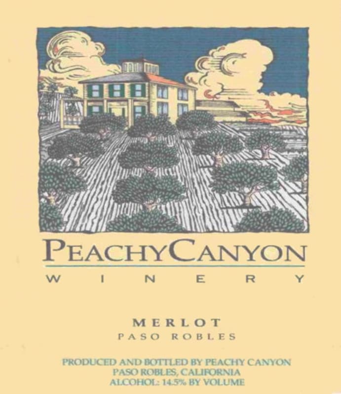 Peachy Canyon Merlot 2013 Front Label