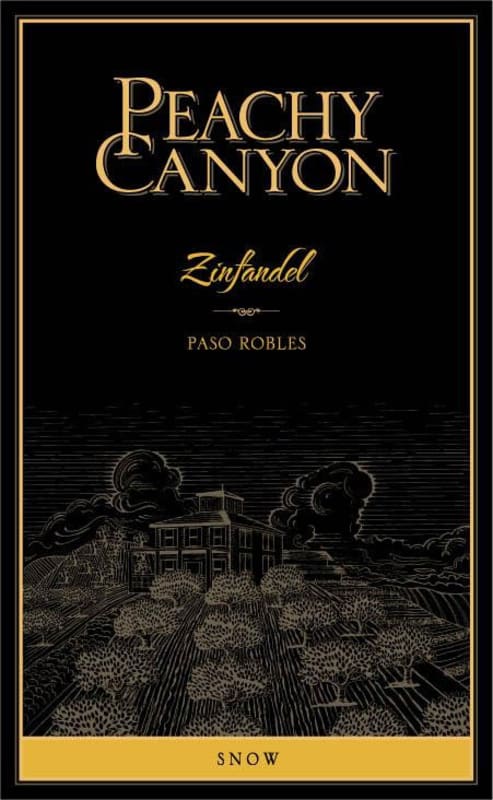 Peachy Canyon Snow Vineyard Zinfandel 2013 Front Label
