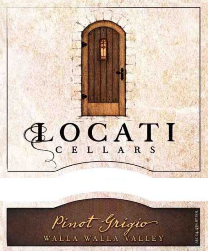 Locati Cellars Pinot Grigio 2011 Front Label