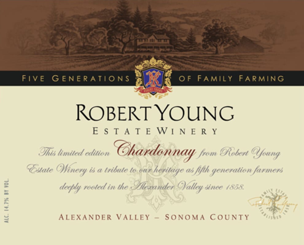 Robert Young Chardonnay 2013 Front Label