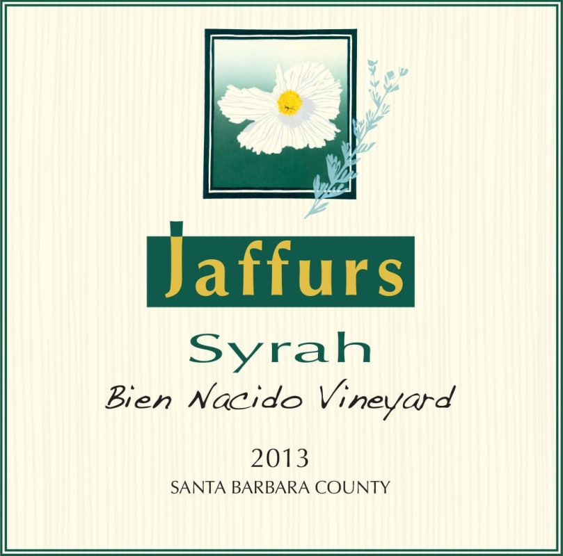 Jaffurs Bien Nacido Vineyard Syrah 2013 Front Label