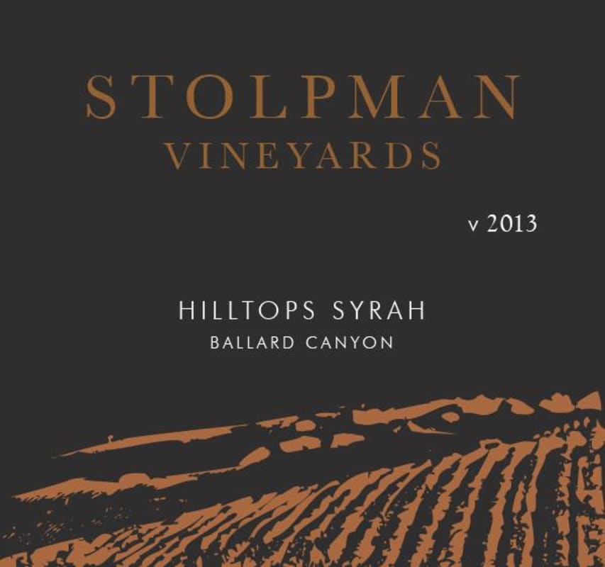 Stolpman Vineyards Hilltops Syrah 2013 Front Label