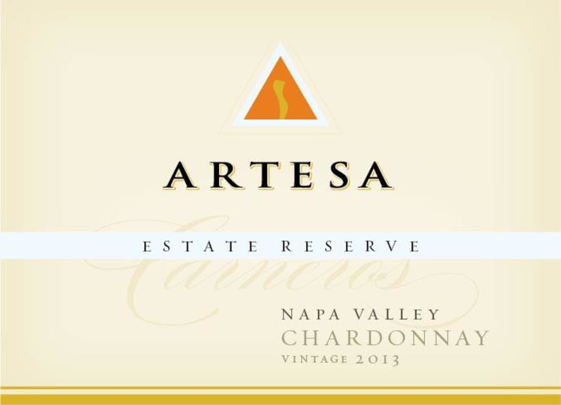 Artesa Reserve Chardonnay 2013 Front Label