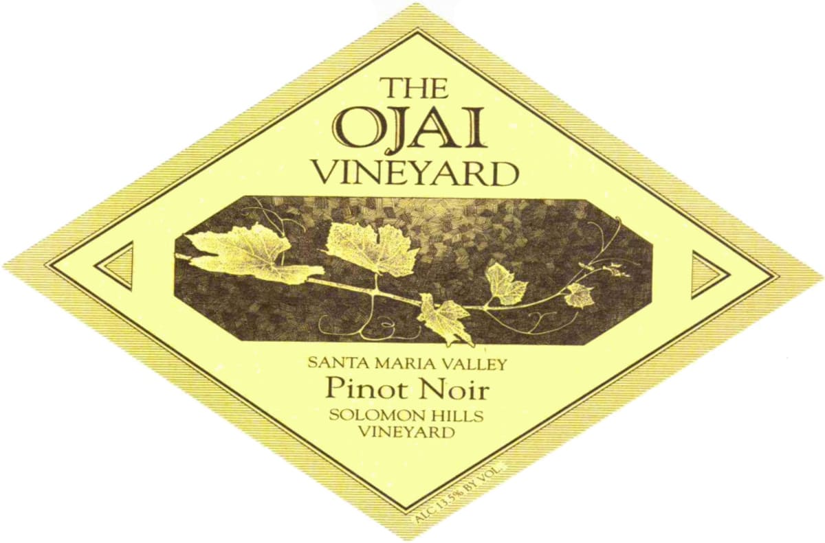 Ojai Solomon Hills Pinot Noir 2013 Front Label