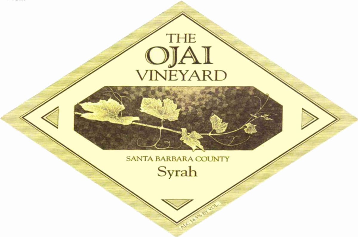 Ojai Santa Barbara Syrah 2013 Front Label