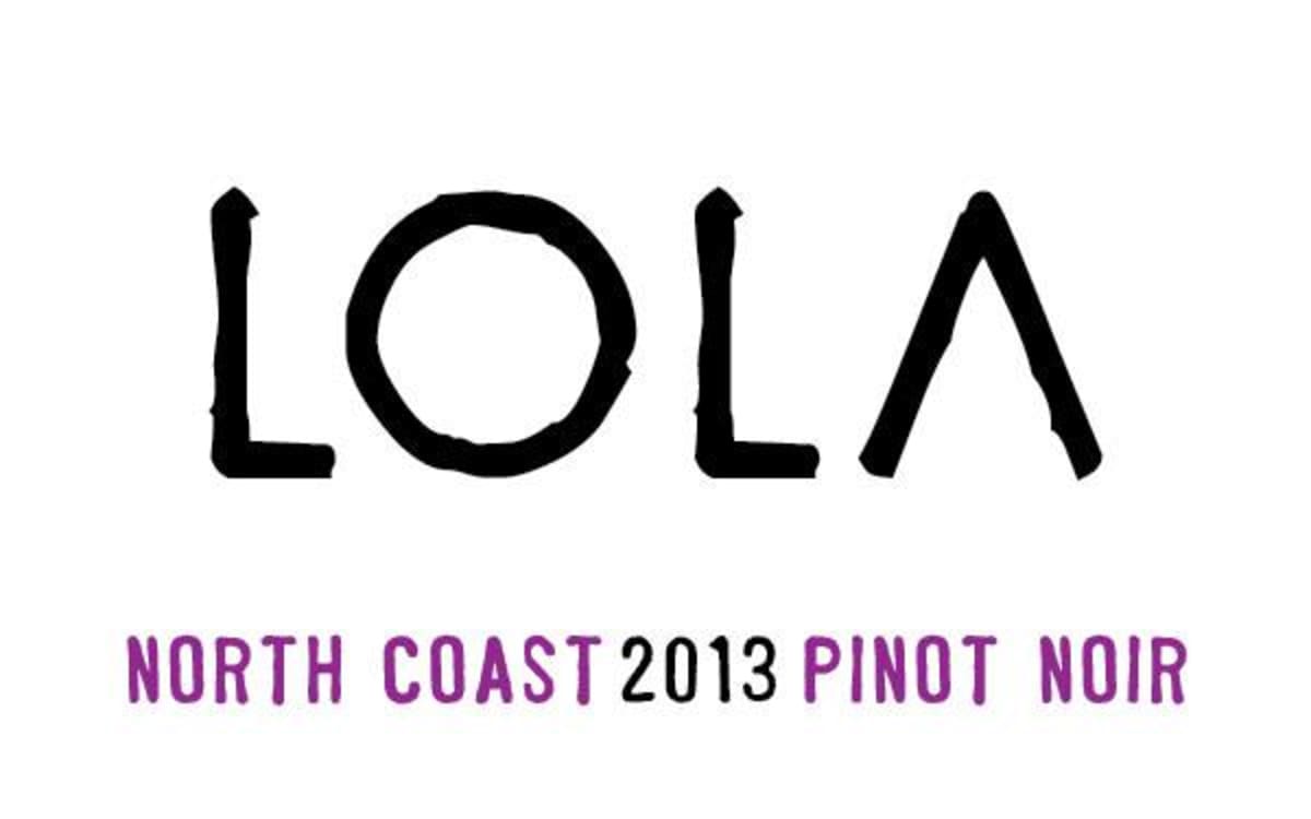 LOLA Wines North Coast Pinot Noir 2013 Front Label