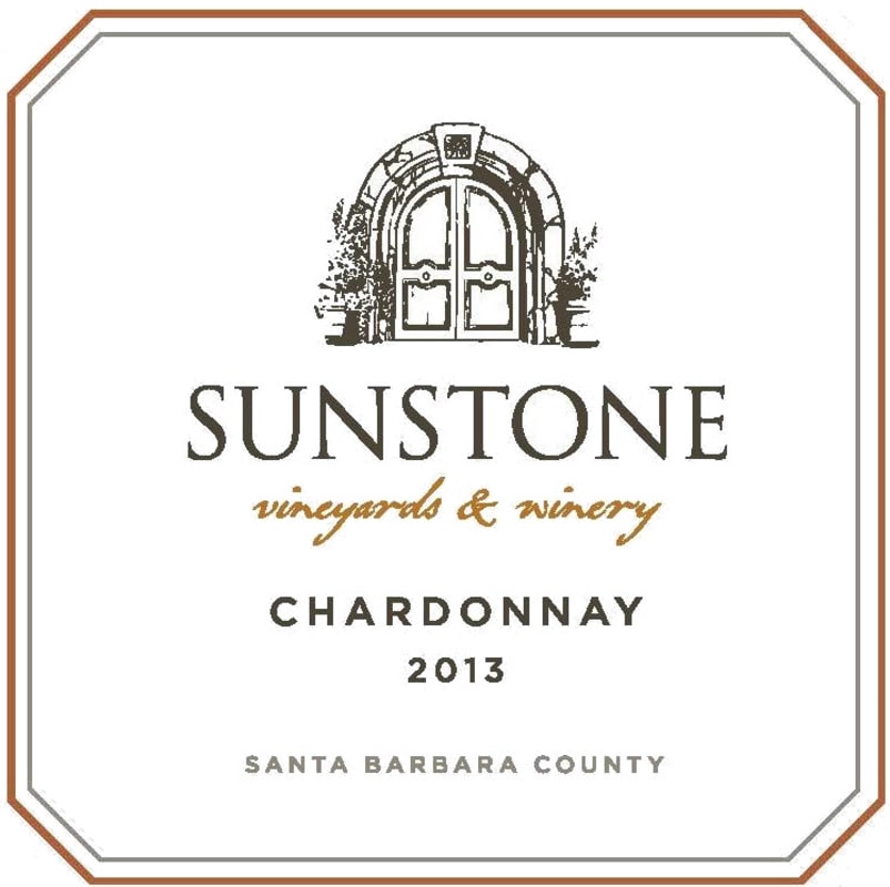Sunstone Chardonnay 2013 Front Label