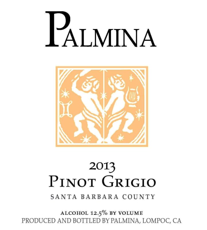 Palmina Pinot Grigio 2013 Front Label