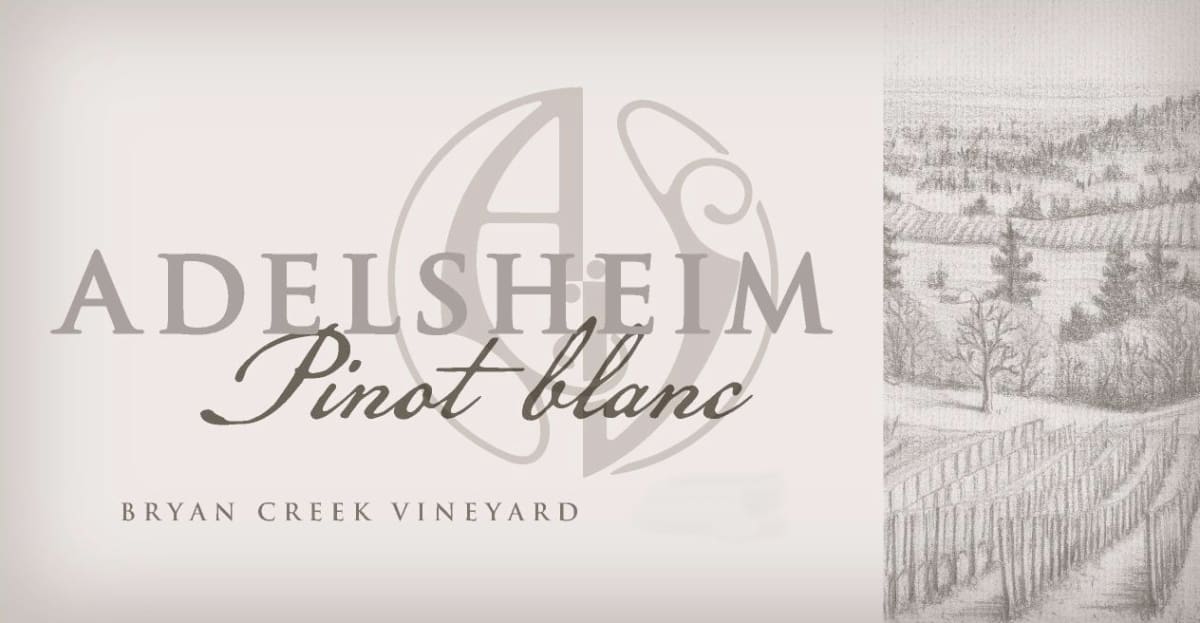 Adelsheim Bryan Creek Vineyard Pinot Blanc 2013 Front Label