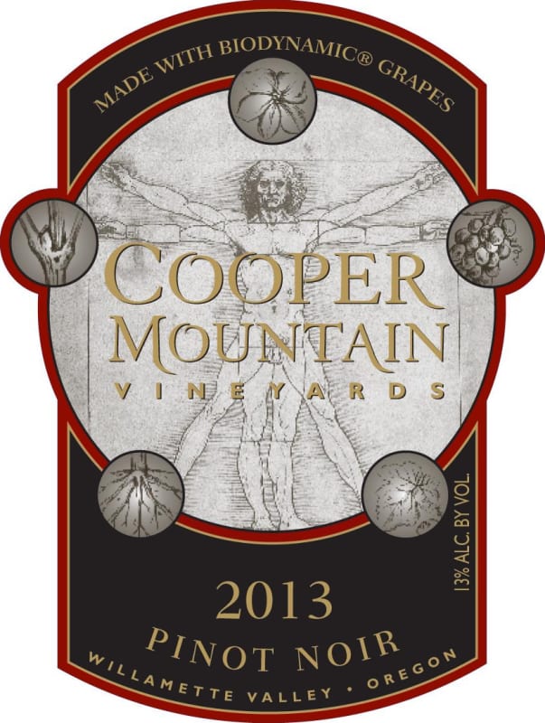 Cooper Mountain Pinot Noir 2013 Front Label