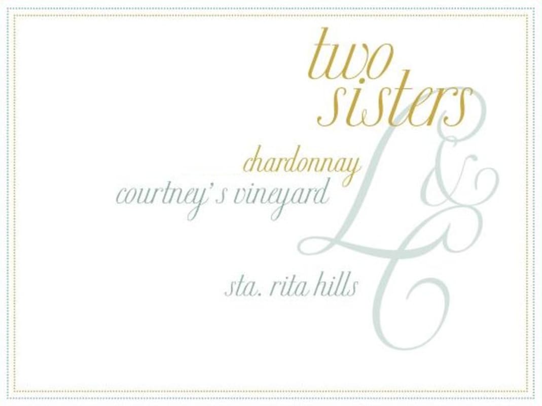 Foley Estate Winery Two Sisters Chardonnay 2013 Front Label