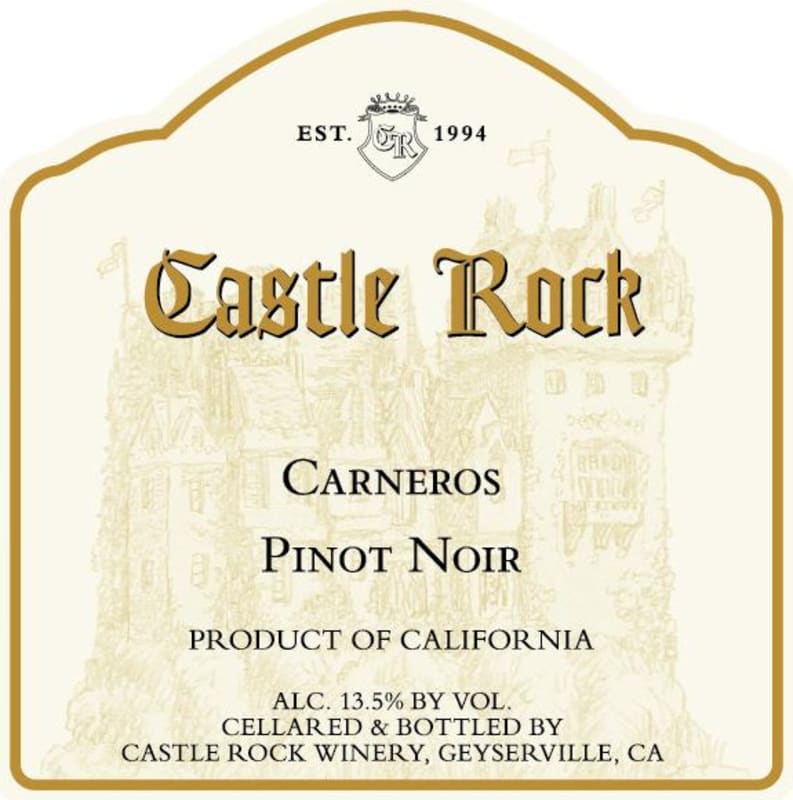 Castle Rock Carneros Pinot Noir 2013 Front Label