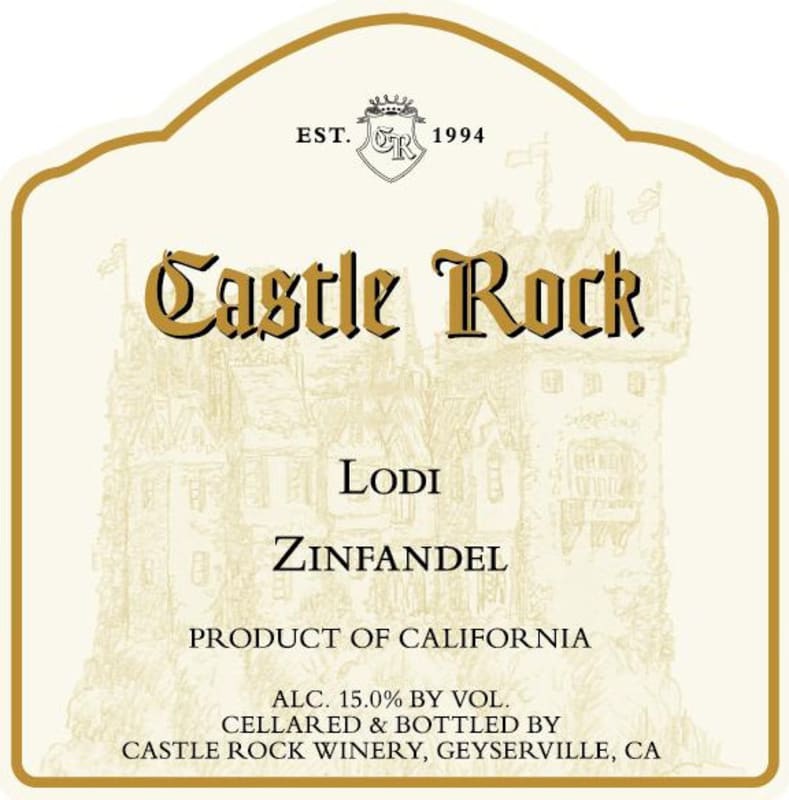 Castle Rock Lodi Zinfandel 2013 Front Label