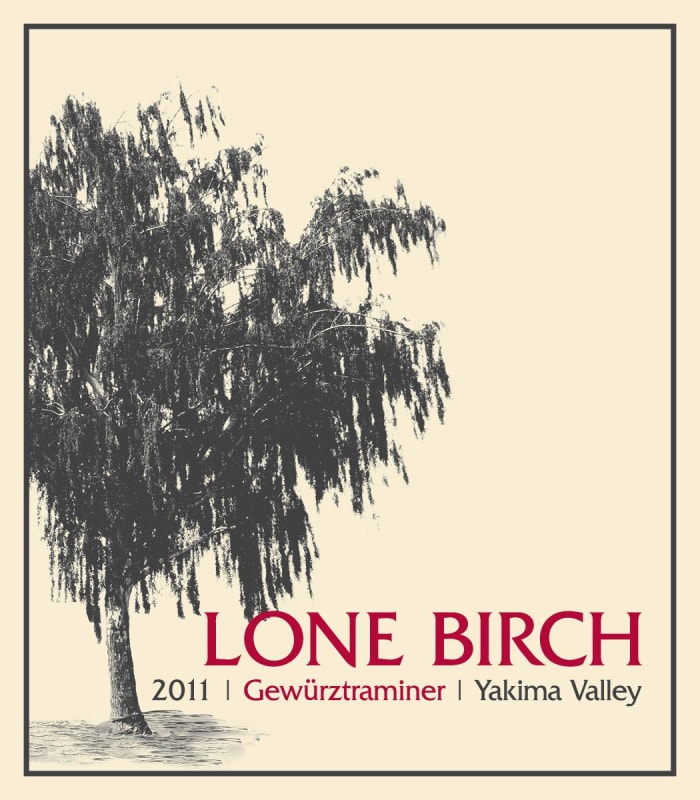 Lone Birch Wines Gewurztraminer 2011 Front Label