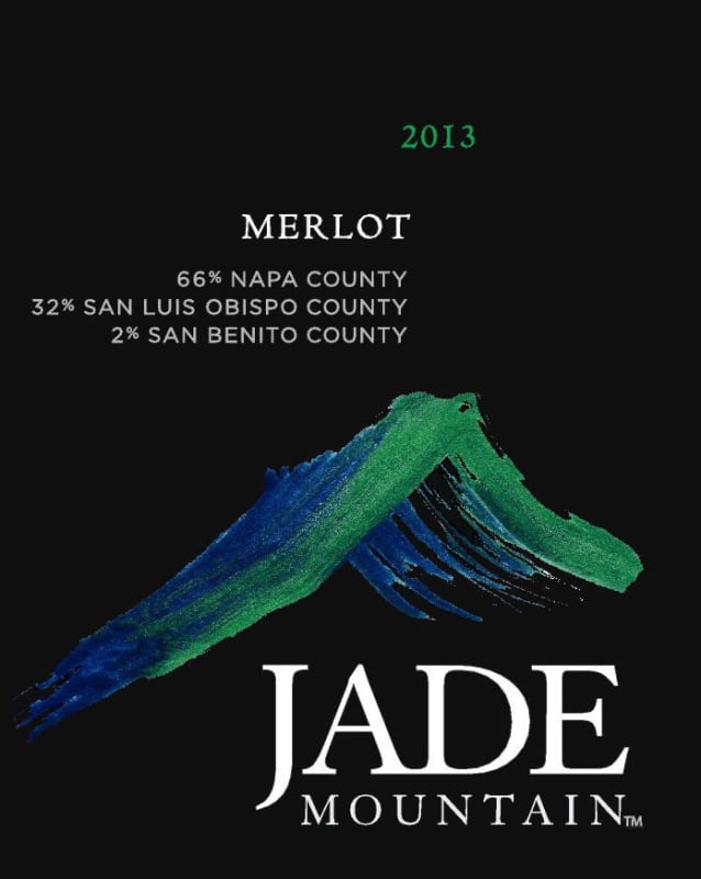 Jade Mountain Merlot 2013 Front Label