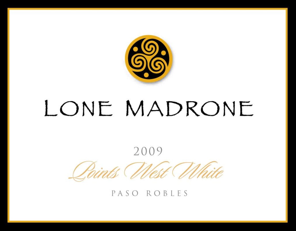 Lone Madrone Points West White 2009 Front Label