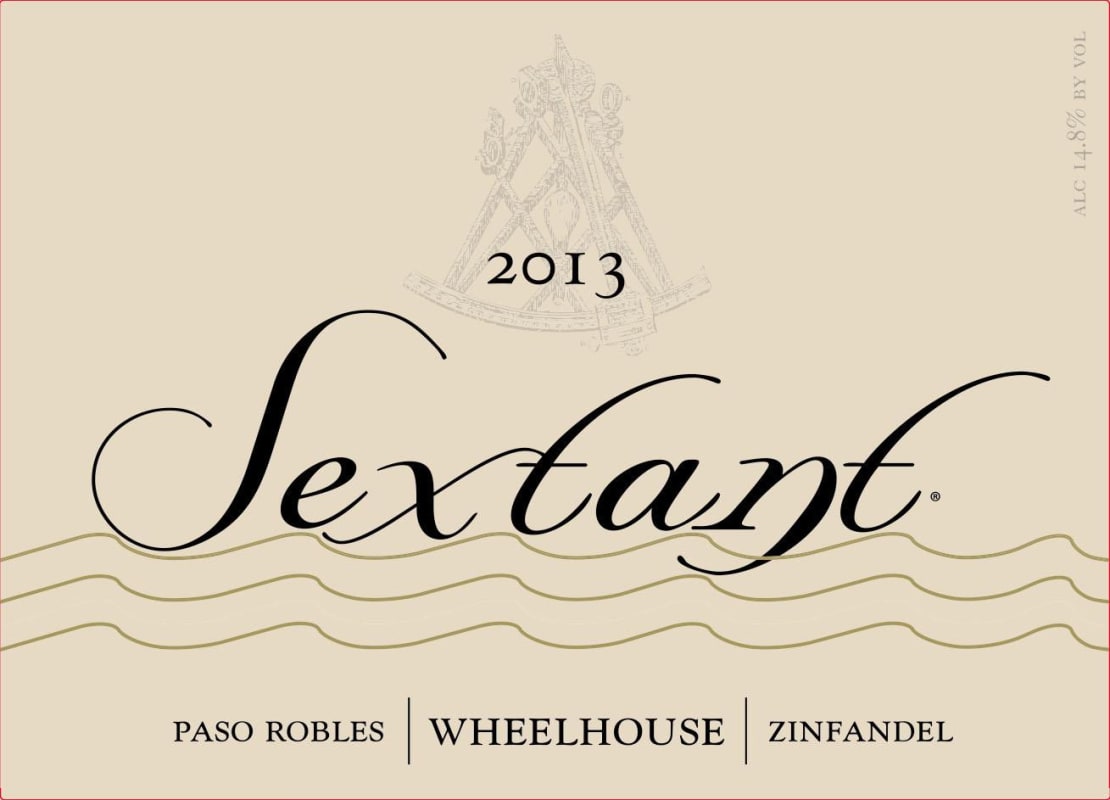 Sextant Paso Robles Wheelhouse Zinfandel 2013 Front Label