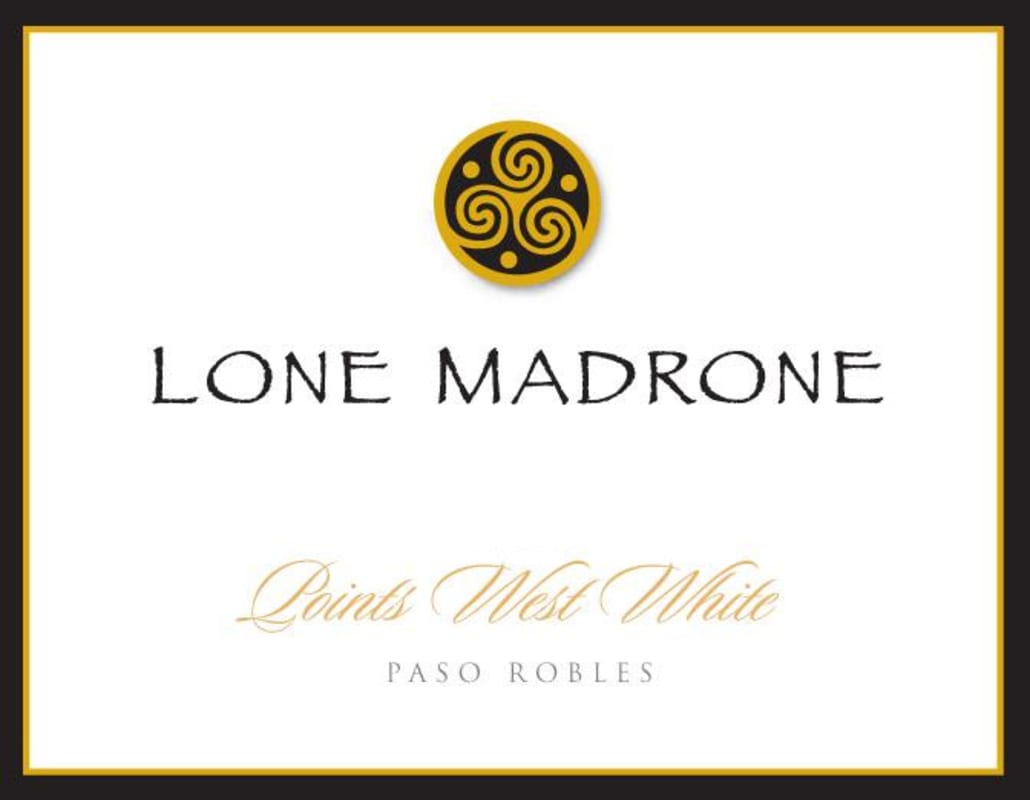 Lone Madrone Points West White 2013 Front Label
