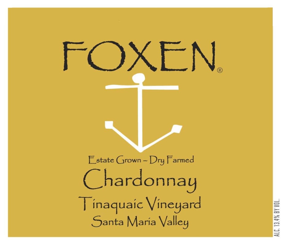Foxen Tinaquaic Vineyard Chardonnay 2013 Front Label