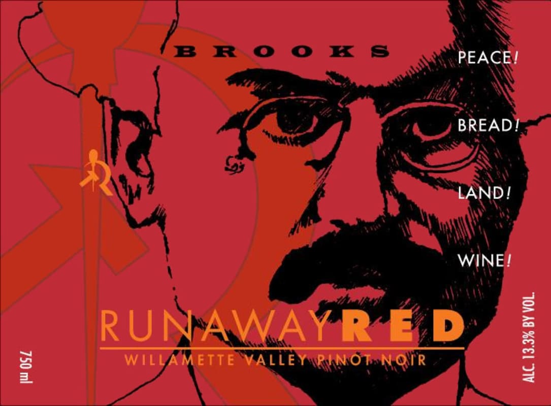 Brooks Runaway Red Pinot Noir 2013 Front Label